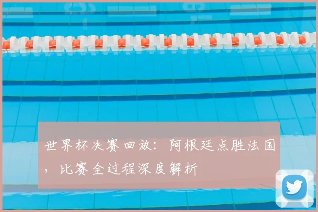 世界杯决赛回放：阿根廷点胜法国，比赛全过程深度解析
